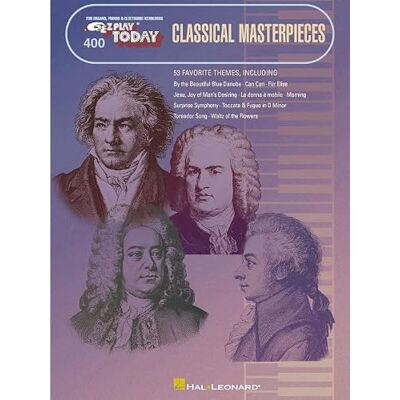 Hal Leonard E-Z Play Today 400: Classical Masterpieces. Partitions pour Ligne De Mélodie, Paroles et Accords Hal Leonard E-Z Play Today 400: Classical Masterpieces. Partitions pour Ligne De Mélodie, Paroles et Accords