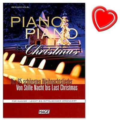 Unbekannt Piano Piano Christmas wunderbare Sammlung der 65 schönsten und meist gespieltesten Weihnachtslieder für Klavier von Gerhard Kölbl mit herzförmiger Notenklammer EH3699 4026929912138 Unbekannt Piano Piano Christmas wunderbare Sammlung der 65 schönsten und meist gespieltesten Weihnachtslieder für Klavier von Gerhard Kölbl mit herzförmiger Notenklammer EH3699 4026929912138
