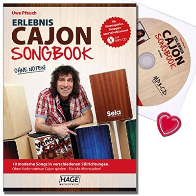 Hage Musikverlag Erlebnis Cajon Songbook Cajonschule mit CD 10 moderne Songs in verschiedenen Stilrichtungen ohne Vorkenntnisse Cajon spielen für alle Altersstufen Lehrbuch, CD, Notenklammer Hage Musikverlag Erlebnis Cajon Songbook Cajonschule mit CD 10 moderne Songs in verschiedenen Stilrichtungen ohne Vorkenntnisse Cajon spielen für alle Altersstufen Lehrbuch, CD, Notenklammer