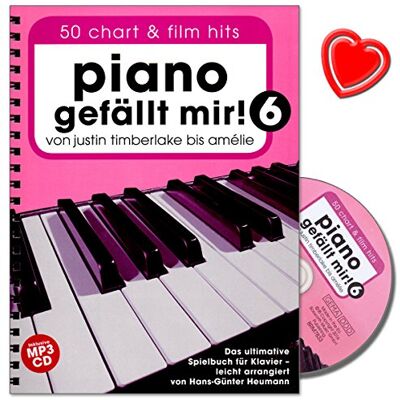 Bosworth Piano gefällt mir! 50 Chart und Film Hits Band 6 Das ultimative Spielbuch für Klavier mit CD und bunter herzförmiger Notenklammer Bosworth Piano gefällt mir! 50 Chart und Film Hits Band 6 Das ultimative Spielbuch für Klavier mit CD und bunter herzförmiger Notenklammer
