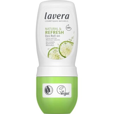 lavera Deo Roll-on Natural & Refresh, 50 ml Naturkosmetik, zuverlässiger Schutz ohne Aluminium, angenehme Frische, für empfindliche Haut lavera Deo Roll-on Natural & Refresh, 50 ml Naturkosmetik, zuverlässiger Schutz ohne Aluminium, angenehme Frische, für empfindliche Haut