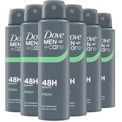 Dove Men+Care Anti Transpirant Spray Fresh Deodorant mit 48 Stunden Schutz gegen Körpergeruch und Achselnässe 150 ml Dove Men+Care Anti Transpirant Spray Fresh Deodorant mit 48 Stunden Schutz gegen Körpergeruch und Achselnässe 150 ml