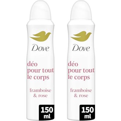 Dove Deodorant für den ganzen Körper, Himbeere & Rose, für empfindliche Geruchsschutz 72 Stunden, 0 % Alkohol, Achseln, Brust, Oberschenkel & mehr, gegen weiße Flecken, dematologisch getestet Dove Deodorant für den ganzen Körper, Himbeere & Rose, für empfindliche Geruchsschutz 72 Stunden, 0 % Alkohol, Achseln, Brust, Oberschenkel & mehr, gegen weiße Flecken, dematologisch getestet