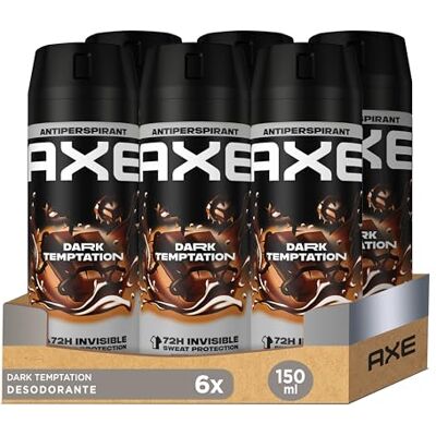 Axe Dark Temptation Deodorant für Herren, Antitranspirant, 150 ml, 6 Stück Axe Dark Temptation Deodorant für Herren, Antitranspirant, 150 ml, 6 Stück