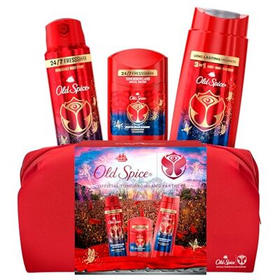 Old Spice Tomorrowland Geschenkset in Sonderedition mit Kulturtasche, Deostick, Deospray und Duschgel, 24-7 Frischhh bei täglicher Anwendung Old Spice Tomorrowland Geschenkset in Sonderedition mit Kulturtasche, Deostick, Deospray und Duschgel, 24-7 Frischhh bei täglicher Anwendung