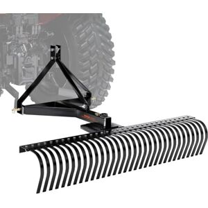 VEVOR Vertikutierer, 1,52 m großer Rechen zum Hinterherziehen mit 32 Stahlzinken, 3-Punkt-Rasenvertikutierer-Rechen mit Aufsätzen für Traktor, Landschaftsrechen für Garten, Bauernhof, Gras VEVOR Vertikutierer, 1,52 m großer Rechen zum Hinterherziehen mit 32 Stahlzinken, 3-Punkt-Rasenvertikutierer-Rechen mit Aufsätzen für Traktor, Landschaftsrechen für Garten, Bauernhof, Gras