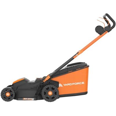 Yard Force LM C40B Akku Rasenmäher 40 V (2 × 20 V 4 Ah) 40 cm Schnittbreite 3-in-1 Mähen/Mulchen/Auffangen 7-Fach Höhenverstellung 25-75 mm 45 L Fangkorb, Hinterwalze, Dual-Ladegerät Yard Force LM C40B Akku Rasenmäher 40 V (2 × 20 V 4 Ah) 40 cm Schnittbreite 3-in-1 Mähen/Mulchen/Auffangen 7-Fach Höhenverstellung 25-75 mm 45 L Fangkorb, Hinterwalze, Dual-Ladegerät