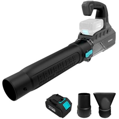 Cecotec Hochleistungs-Akkugebläse Airforce 4000 Bazooka Turbo, 21 V, bürstenloser Motor, Xmotor-Technologie, Geschwindigkeit bis zu 200 km/h, Volumen bis zu 740 m³/h, Turbo-Funktion Cecotec Hochleistungs-Akkugebläse Airforce 4000 Bazooka Turbo, 21 V, bürstenloser Motor, Xmotor-Technologie, Geschwindigkeit bis zu 200 km/h, Volumen bis zu 740 m³/h, Turbo-Funktion