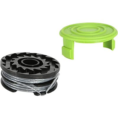 Greenworks Doppel-Fadenspule mit Schutzabdeckung, 2mm Fadendurchmesser 6m Schnur für 40V Rasentrimmer G40LT G40LTK2 G40LTK2x Serie, ZUBEHÖR Greenworks Doppel-Fadenspule mit Schutzabdeckung, 2mm Fadendurchmesser 6m Schnur für 40V Rasentrimmer G40LT G40LTK2 G40LTK2x Serie, ZUBEHÖR