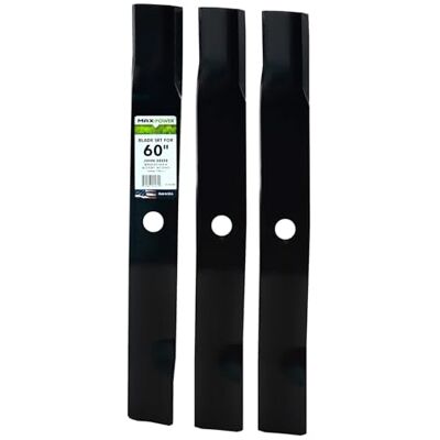 MAXPOWER 561818 3-Klingen-Set für 152,4 cm Cut John Deere m128485, m133381, tcu15881 MAXPOWER 561818 3-Klingen-Set für 152,4 cm Cut John Deere m128485, m133381, tcu15881