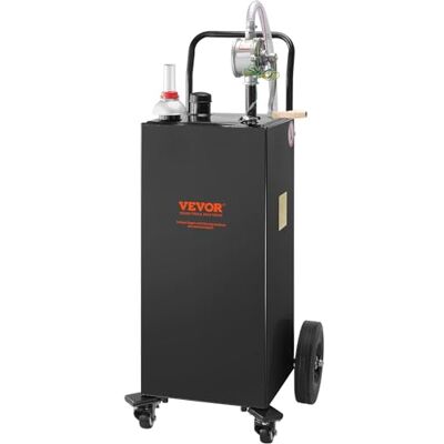 VEVOR Kraftstofftrolley 35 Gallonen Gaskraftstofftankbehälter 106 x 53 x 53 cm mit manueller Transferpumpe Benzin-Diesel-Kraftstoffbehälter für Autos Rasenmäher Geländefahrzeuge Boote Schwarz VEVOR Kraftstofftrolley 35 Gallonen Gaskraftstofftankbehälter 106 x 53 x 53 cm mit manueller Transferpumpe Benzin-Diesel-Kraftstoffbehälter für Autos Rasenmäher Geländefahrzeuge Boote Schwarz
