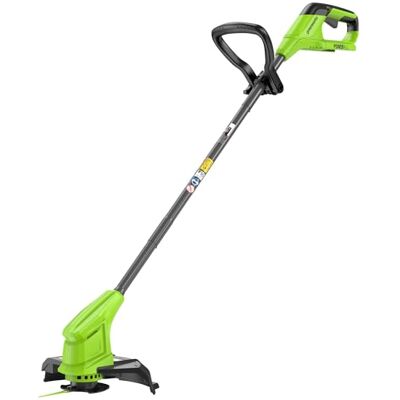 Greenworks 24V Akku Rasentrimmer für kleine bis mittlere Gärten, 25 cm Schnittbreite, inkl. 20 Kunststoffklingen ohne Akku & Ladegerät, 3 Jahre Produkt Garantie, Grün Greenworks 24V Akku Rasentrimmer für kleine bis mittlere Gärten, 25 cm Schnittbreite, inkl. 20 Kunststoffklingen ohne Akku & Ladegerät, 3 Jahre Produkt Garantie, Grün