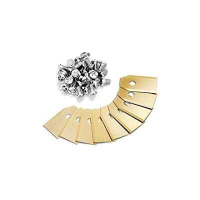 ISE Ersatz-Set mit 45 x Titanium (Heavy-Duty) Automower-Klingen für Husqvarna: 577 86 46-03, 577864603 passend für Modelle: 550, 420, 450X, 310, 520, 105, 43 und 43 0X, 31 5X, 315 ISE Ersatz-Set mit 45 x Titanium (Heavy-Duty) Automower-Klingen für Husqvarna: 577 86 46-03, 577864603 passend für Modelle: 550, 420, 450X, 310, 520, 105, 43 und 43 0X, 31 5X, 315