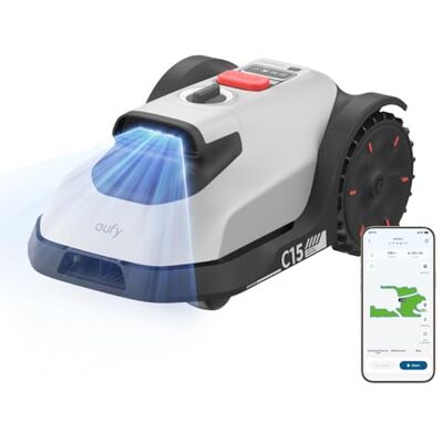 eufy Anker Mähroboter C15, ohne Begrenzungskabel, bis 500m² TrueVision, ohne RTK, keine Signalprobleme, Auto-Kartierung, igelsicher, intelligente Navigation, präzises Randmähen eufy Anker Mähroboter C15, ohne Begrenzungskabel, bis 500m² TrueVision, ohne RTK, keine Signalprobleme, Auto-Kartierung, igelsicher, intelligente Navigation, präzises Randmähen