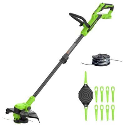 Greenworks 24V Brushless Grass Trimmer Gen2 2-in-1 für kleine bis mittlere Gärten, 30 cm Schnittbreite, mit 10 Kunststoffklingen – ohne Akku und Ladegerät, Grün ST3002 Greenworks 24V Brushless Grass Trimmer Gen2 2-in-1 für kleine bis mittlere Gärten, 30 cm Schnittbreite, mit 10 Kunststoffklingen – ohne Akku und Ladegerät, Grün ST3002
