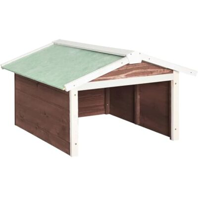 vidaXL Tannenholz Mähroboter Garage Dach Unterstand Überdachung Rasenmäher Überdachung Holzgarage Rasenroboter 72x87x50cm Mocca Weiß vidaXL Tannenholz Mähroboter Garage Dach Unterstand Überdachung Rasenmäher Überdachung Holzgarage Rasenroboter 72x87x50cm Mocca Weiß