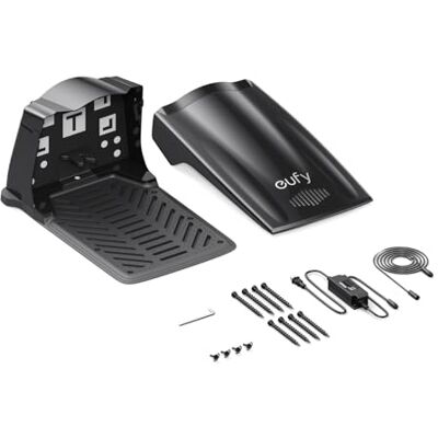 eufy Ladestation-Set für Mähroboter E15/E18, inkl. Garage EU-Adapter, Basisstation, Schutzdach, Schrauben, Verlängerungskabel eufy Ladestation-Set für Mähroboter E15/E18, inkl. Garage EU-Adapter, Basisstation, Schutzdach, Schrauben, Verlängerungskabel
