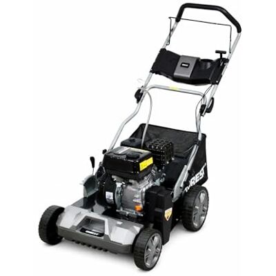 Onbest Benzin Vertikutierer 4,5 kW 6,12 PS 440 mm Rasenvertikutierer und Rasenlüfter mit Messer- und Federkrallenwalze, 45 L Fangkorb und 6 Tiefenstufen Onbest Benzin Vertikutierer 4,5 kW 6,12 PS 440 mm Rasenvertikutierer und Rasenlüfter mit Messer- und Federkrallenwalze, 45 L Fangkorb und 6 Tiefenstufen