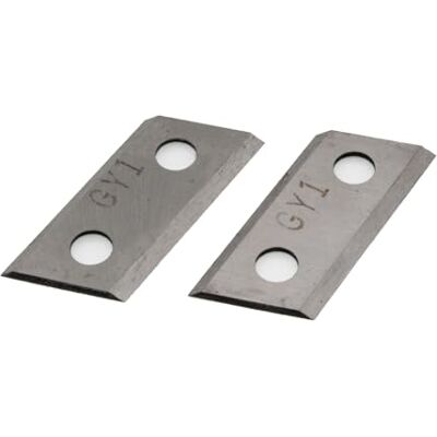 Scheppach Original Wendemesser Set für Gartenhäcklser GS55 Häckslermesser Set bestehend aus 2 Messer Ersatzmesser Häcksler 81x30x4mm Scheppach Original Wendemesser Set für Gartenhäcklser GS55 Häckslermesser Set bestehend aus 2 Messer Ersatzmesser Häcksler 81x30x4mm
