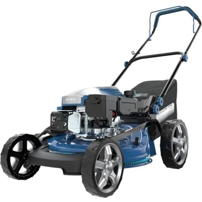Cecotec Terrenator 3200.46 Total Z Benzin-Rasenmäher, Motor mit 144 CCM, 2,4 kW und 3,2 PS, Stahlkörper 46 cm, Höhenverstellung System Z-Tech, 4in1 mit Mulchen, XL-Hinterräder Cecotec Terrenator 3200.46 Total Z Benzin-Rasenmäher, Motor mit 144 CCM, 2,4 kW und 3,2 PS, Stahlkörper 46 cm, Höhenverstellung System Z-Tech, 4in1 mit Mulchen, XL-Hinterräder