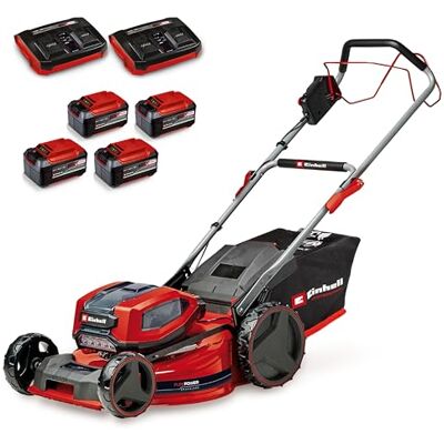 Einhell Akku-Rasenmäher GP-cm 36/52 S Li BL Kit Power X-Change (36 V, 52 cm Schnittbreite, bis 1200 m², Brushless, 65 L Fangkorb, Radantrieb, inkl. 4X 5,2 Ah + 2X Twincharger) Einhell Akku-Rasenmäher GP-cm 36/52 S Li BL Kit Power X-Change (36 V, 52 cm Schnittbreite, bis 1200 m², Brushless, 65 L Fangkorb, Radantrieb, inkl. 4X 5,2 Ah + 2X Twincharger)