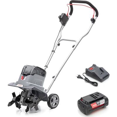 IKRA Bodenhacke Motorhacke IB-TC 36, inkl. 36V 4,0 Ah Akku & Ladegerät Kompatibel mit Bosch, bürstenloser Motor, 2 Arbeitsbreiten 18-30 cm, Arbeitstiefe bis 20cm, inkl. Bremssporn & Transporträder IKRA Bodenhacke Motorhacke IB-TC 36, inkl. 36V 4,0 Ah Akku & Ladegerät Kompatibel mit Bosch, bürstenloser Motor, 2 Arbeitsbreiten 18-30 cm, Arbeitstiefe bis 20cm, inkl. Bremssporn & Transporträder