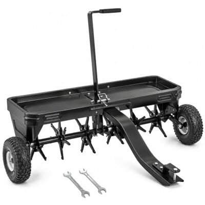 Generic Rasenlüfter Anhängegerät für Aufsitzmäher, Garten Aerifizierer mit Anhängerkupplung für Rasen und Hof Generic Rasenlüfter Anhängegerät für Aufsitzmäher, Garten Aerifizierer mit Anhängerkupplung für Rasen und Hof