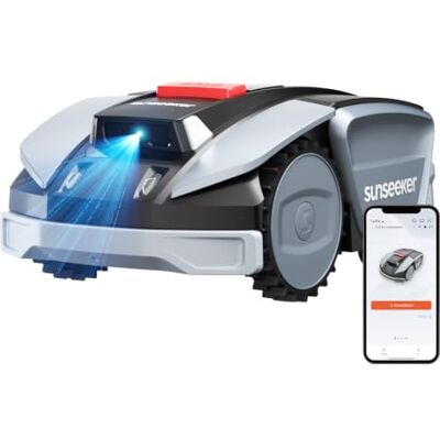 Sunseeker S3 Mähroboter ohne Begrenzungskabel, RTK+Vision, 800 m² KI-gestützte Kartierung, U-förmiger Mähpfad, intelligente Hindernisvermeidung, Mehrzonen-Management, App-Steuerung Sunseeker S3 Mähroboter ohne Begrenzungskabel, RTK+Vision, 800 m² KI-gestützte Kartierung, U-förmiger Mähpfad, intelligente Hindernisvermeidung, Mehrzonen-Management, App-Steuerung