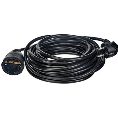 Unitec Schuko-Verlängerung H05VV-F3G1,5mm², IP 20, 10m, schwarz Unitec Schuko-Verlängerung H05VV-F3G1,5mm², IP 20, 10m, schwarz