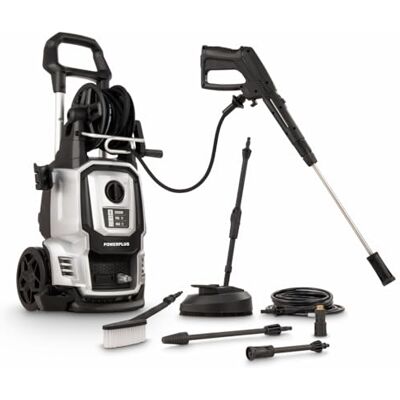 POWERPLUS Elektrischer Hochdruckreiniger POWXG90426-2500 Watt Terrassenreiniger, Start/Stopp-Funktion, Max. 195 Bar Druck und 50°C Temperatur, 8 m Schlauch und Zubehör inbegriffen POWERPLUS Elektrischer Hochdruckreiniger POWXG90426-2500 Watt Terrassenreiniger, Start/Stopp-Funktion, Max. 195 Bar Druck und 50°C Temperatur, 8 m Schlauch und Zubehör inbegriffen
