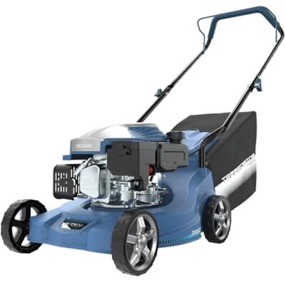Cecotec Terrenator 2700.39 Power Benzin-Rasenmäher, Motor mit 127 CCM, 2,1 kW und 2,8 PS, Schnitt- und Sammelfunktion, Schnittbreite 39 cm, Schnitthöhe verstellbar in 3 Positionen, Tank 0,8 l Cecotec Terrenator 2700.39 Power Benzin-Rasenmäher, Motor mit 127 CCM, 2,1 kW und 2,8 PS, Schnitt- und Sammelfunktion, Schnittbreite 39 cm, Schnitthöhe verstellbar in 3 Positionen, Tank 0,8 l