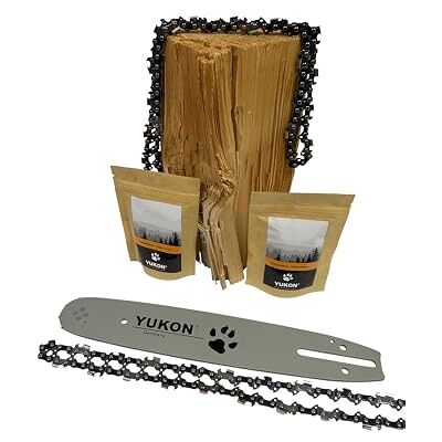 YUKON 4 Sägeketten 3/8P-1.3-52 + 35cm Schwert passend für Makita DUC353 52 TG 1,3 YUKON 4 Sägeketten 3/8P-1.3-52 + 35cm Schwert passend für Makita DUC353 52 TG 1,3