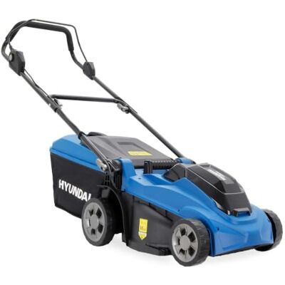 Hyundai 40V Akku-Rasenmäher ohne Akku und Ladegerät Brushless Motor, 37 cm Schnittbreite, 40 L Korb, zentrale Höhenverstellung, leicht, kompakt und kabellos Hyundai 40V Akku-Rasenmäher ohne Akku und Ladegerät Brushless Motor, 37 cm Schnittbreite, 40 L Korb, zentrale Höhenverstellung, leicht, kompakt und kabellos