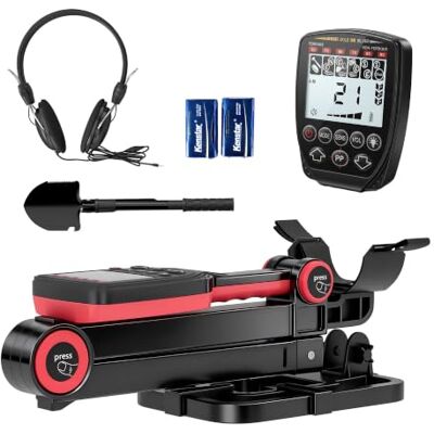 Outsunny Metalldetektor IP68 Wasserdicht faltbar 4 Modi Schwarz Kopfhörer, Schaufel, Tragetasche, LCD-Display, 7,8 Zoll Detektionstiefe, Metallsuchgerät, Metalldetektoren für Erwachsene Outsunny Metalldetektor IP68 Wasserdicht faltbar 4 Modi Schwarz Kopfhörer, Schaufel, Tragetasche, LCD-Display, 7,8 Zoll Detektionstiefe, Metallsuchgerät, Metalldetektoren für Erwachsene