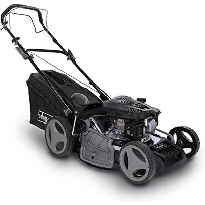 Scheppach MS173-51B Black Edition Rasenmäher Benzin 51cm Schnittbreite Reinigungsfunktion 65 Liter Fangkorb Stahlgehäuse 7-stufige Höhenverstellung Mulchfunktion Antrieb Seitenauswurf Scheppach MS173-51B Black Edition Rasenmäher Benzin 51cm Schnittbreite Reinigungsfunktion 65 Liter Fangkorb Stahlgehäuse 7-stufige Höhenverstellung Mulchfunktion Antrieb Seitenauswurf