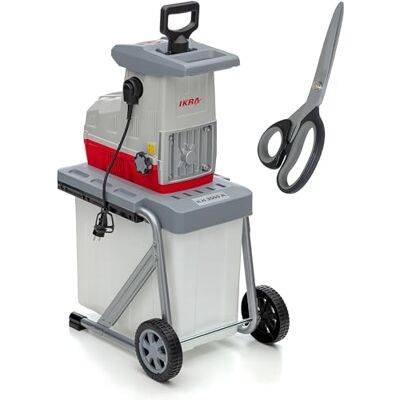 IKRA Elektro Gartenhäcksler Walzenhäcksler ILH 3000A, inkl. Schere Hochleistungsmotor, leise robust wartungsarm, starke 3000 Watt, selbstständiger Asteinzug, Rückwärtslauf, Aststärke bis 44mm IKRA Elektro Gartenhäcksler Walzenhäcksler ILH 3000A, inkl. Schere Hochleistungsmotor, leise robust wartungsarm, starke 3000 Watt, selbstständiger Asteinzug, Rückwärtslauf, Aststärke bis 44mm