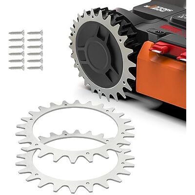 Powerwerk 3mm Edelstahl Mähroboter Spikes für Modell Worx S/M Traktionsverbesserung für Roboter-Rasenmäher Edelstahlschrauben Zubehör Off-Wheel-Räder, Silber Powerwerk 3mm Edelstahl Mähroboter Spikes für Modell Worx S/M Traktionsverbesserung für Roboter-Rasenmäher Edelstahlschrauben Zubehör Off-Wheel-Räder, Silber