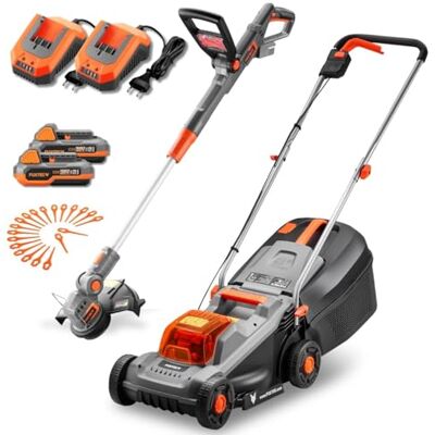 Fuxtec Akku-Gartenset FX-E1RM20ECO/RT20 • 20V Rasenmäher & Rasentrimmer Schnittbreite 30cm • Fangbox 30l • Ladegerät & Lithium-Ionen-Batterien • Kabellose Gartenpflege • Leichtgewicht Fuxtec Akku-Gartenset FX-E1RM20ECO/RT20 • 20V Rasenmäher & Rasentrimmer Schnittbreite 30cm • Fangbox 30l • Ladegerät & Lithium-Ionen-Batterien • Kabellose Gartenpflege • Leichtgewicht