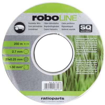 Ratioparts roboLINE Begrenzungskabel 250 m 2,7 mm verstärkt für Mähroboter Profiqualität Ratioparts roboLINE Begrenzungskabel 250 m 2,7 mm verstärkt für Mähroboter Profiqualität