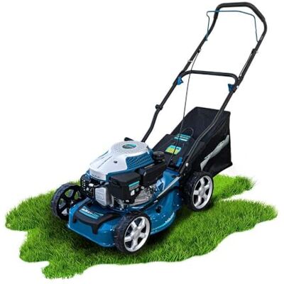 Cecotec Benzin-Rasenmäher Terrenator 2700.41 Plus Total Z, 41 cm, 2,4 kW 144-cc-Motor, 3-in-1: Mähen, Auffangen und Mulchen, Z-Tech, 5 Schnitthöhen 25–75 mm, Stahlgehäuse, XL-Hinterräder, 0,8-L-Tank Cecotec Benzin-Rasenmäher Terrenator 2700.41 Plus Total Z, 41 cm, 2,4 kW 144-cc-Motor, 3-in-1: Mähen, Auffangen und Mulchen, Z-Tech, 5 Schnitthöhen 25–75 mm, Stahlgehäuse, XL-Hinterräder, 0,8-L-Tank