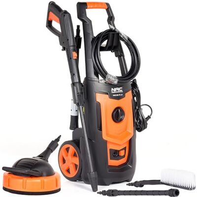 NAC NEW AMERICAN CONCEPT NAC Hochdruckreiniger 1800W 130 bar Mini Hochdruckreiniger Kompakt Kleiner Druckreiniger Portabel (7,4 kg) 420 l/h Aluminiumpumpe mit Patio Cleaner für Auto & Garten NEW American Concept NAC NEW AMERICAN CONCEPT NAC Hochdruckreiniger 1800W 130 bar Mini Hochdruckreiniger Kompakt Kleiner Druckreiniger Portabel (7,4 kg) 420 l/h Aluminiumpumpe mit Patio Cleaner für Auto & Garten NEW American Concept