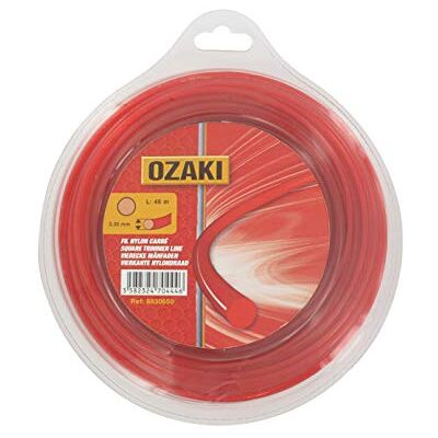 Ozaki – Quadratische Nylonfadenspule – Länge 56 m – Ø 3,00 mm – Neuware – Hohe Haltbarkeit – Hervorragender Halt an der Öse Ozaki – Quadratische Nylonfadenspule – Länge 56 m – Ø 3,00 mm – Neuware – Hohe Haltbarkeit – Hervorragender Halt an der Öse