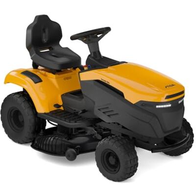 Stiga Tornado 398e Akkurasentraktor, 98 cm Schnittbreite, ePower Pro Für mittlere Gärten mit unebenem Gelände. Leiser Elektroantrieb, vibrationsarmes Fahrgefühl und LED-Dashboard Stiga Tornado 398e Akkurasentraktor, 98 cm Schnittbreite, ePower Pro Für mittlere Gärten mit unebenem Gelände. Leiser Elektroantrieb, vibrationsarmes Fahrgefühl und LED-Dashboard