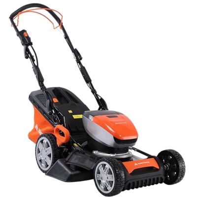Yard Force LM C46 Akku-Rasenmäher 40 V (2 × 20 V 5,0 Ah) 46 cm Schnittbreite 7-Fach Höhe 25–75 mm 55 L Fangkorb Mulch- & Seitenauswurf Selbstantrieb & StahlDeck Yard Force LM C46 Akku-Rasenmäher 40 V (2 × 20 V 5,0 Ah) 46 cm Schnittbreite 7-Fach Höhe 25–75 mm 55 L Fangkorb Mulch- & Seitenauswurf Selbstantrieb & StahlDeck