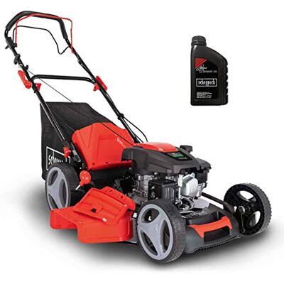 Scheppach MS173-51 Benzin Rasenmäher inkl. Öl 51cm Schnittbreite Reinigungsfunktion 65 Liter Fangkorb Stahlgehäuse 7-stufige Höhenverstellung Mulchfunktion Radantrieb Seitenauswurf Scheppach MS173-51 Benzin Rasenmäher inkl. Öl 51cm Schnittbreite Reinigungsfunktion 65 Liter Fangkorb Stahlgehäuse 7-stufige Höhenverstellung Mulchfunktion Radantrieb Seitenauswurf