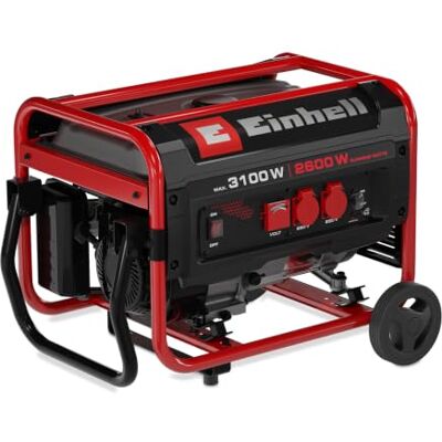 Einhell Stromerzeuger (Benzin) TC-PG 3100 3100 W Maximalleistung 2600 W max. Dauerleistung 15-L-Tank 4-Takt-Motor 2x 230 V bis 11 h bei 2/3 Last Einhell Stromerzeuger (Benzin) TC-PG 3100 3100 W Maximalleistung 2600 W max. Dauerleistung 15-L-Tank 4-Takt-Motor 2x 230 V bis 11 h bei 2/3 Last