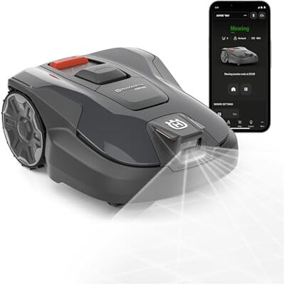 Husqvarna Automower® Aspire R6V Mähroboter ohne Begrenzungskabel AI-Vision, GPS-Navigation. Für Rasenflächen bis zu 600 m² entwickelt WiFi-Abdeckung benötigt Husqvarna Automower® Aspire R6V Mähroboter ohne Begrenzungskabel AI-Vision, GPS-Navigation. Für Rasenflächen bis zu 600 m² entwickelt WiFi-Abdeckung benötigt