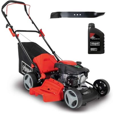 Scheppach MP150-46 Benzin Rasenmäher 46cm Schnittbreite 3,5 PS 7-fache Schnitthöhenverstellung 55 Liter Fangkorb Seitenauswurf Mulchfunktion Reinigungsfunktion inkl. 2. Messer & ÖL Scheppach MP150-46 Benzin Rasenmäher 46cm Schnittbreite 3,5 PS 7-fache Schnitthöhenverstellung 55 Liter Fangkorb Seitenauswurf Mulchfunktion Reinigungsfunktion inkl. 2. Messer & ÖL