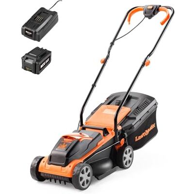 Lawnmaster CLM2432K Sichelmäher Akku-Rasenmäher 24V 32cm Schnittbreite,150m²,25-65mm Schnitthöhe, inkl. 4,0 Ah Akku Batterie + Ladegerät Lawnmaster CLM2432K Sichelmäher Akku-Rasenmäher 24V 32cm Schnittbreite,150m²,25-65mm Schnitthöhe, inkl. 4,0 Ah Akku Batterie + Ladegerät