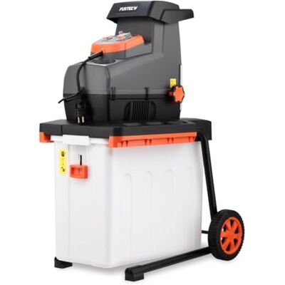 Fuxtec Elektro Gartenhäcksler FX-EGH2800B, Walzenhäcksler mit 2800W Leistung und Rückwärtslauf, zerkleinert Äste bis 44mm Durchmesser, leise & kraftvoll mit 60L Auffangbox und Überlastschutzsystem Fuxtec Elektro Gartenhäcksler FX-EGH2800B, Walzenhäcksler mit 2800W Leistung und Rückwärtslauf, zerkleinert Äste bis 44mm Durchmesser, leise & kraftvoll mit 60L Auffangbox und Überlastschutzsystem